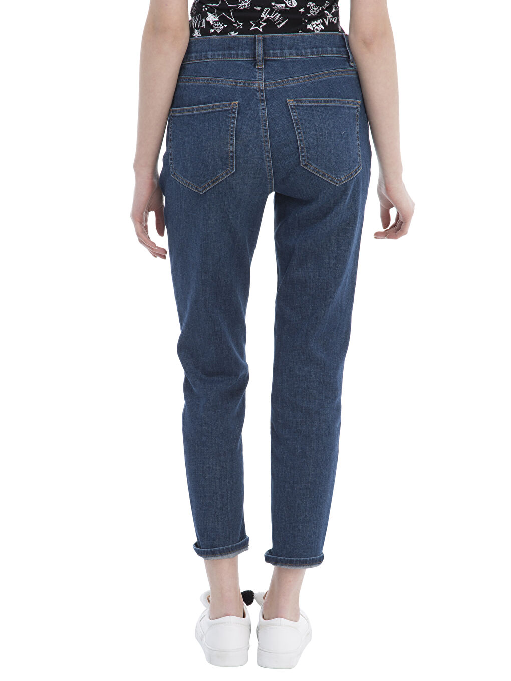 Orta İndigo Rodeo Jean Pantolon-1