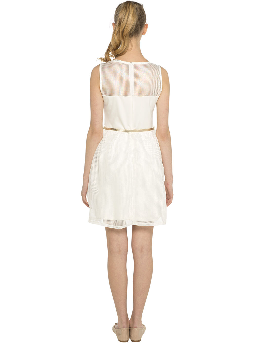 LCW Vision Woman ECRU Dress -7YI511Z8-E03