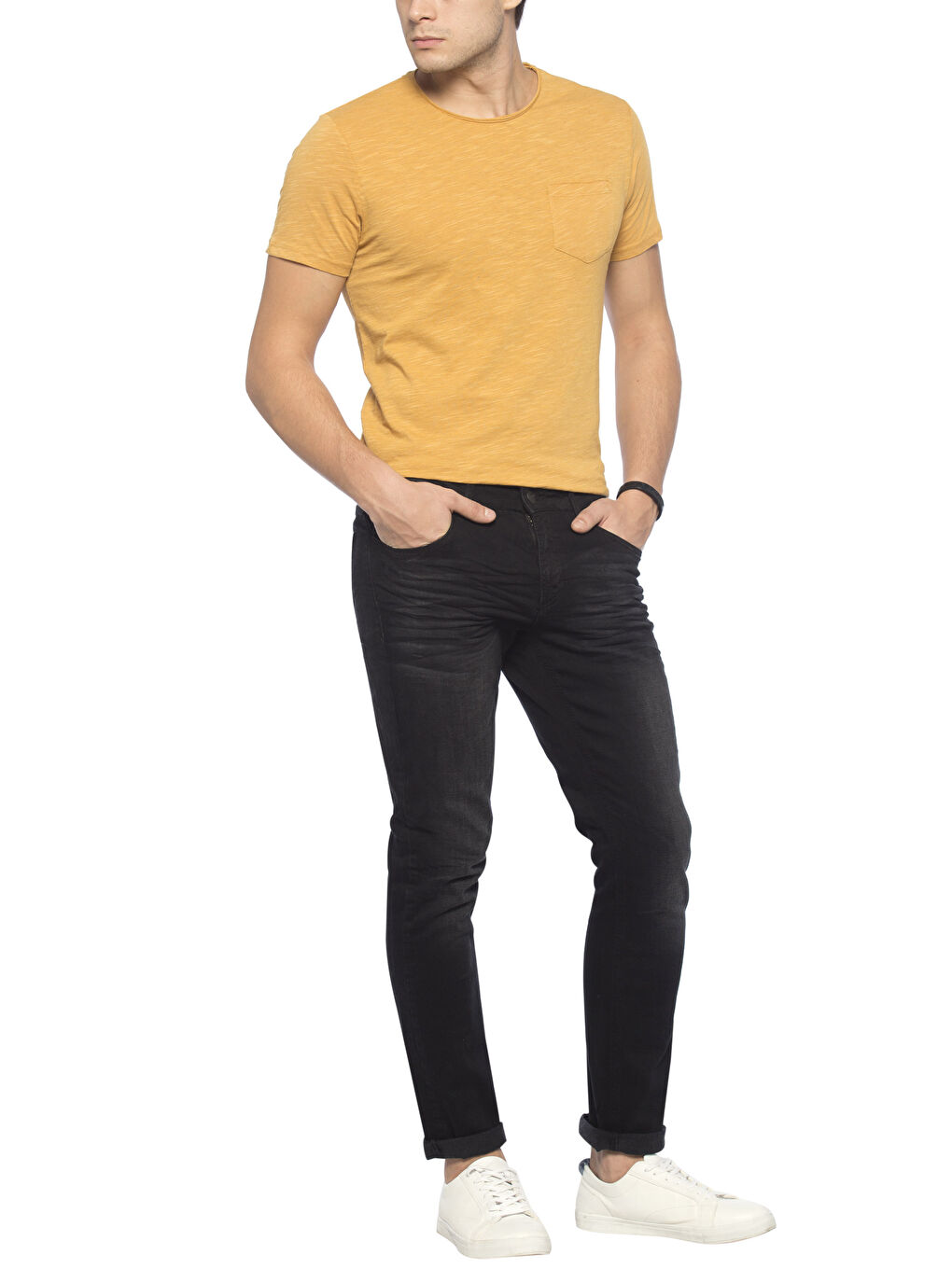 Siyah  Rodeo Jean Pantolon-2