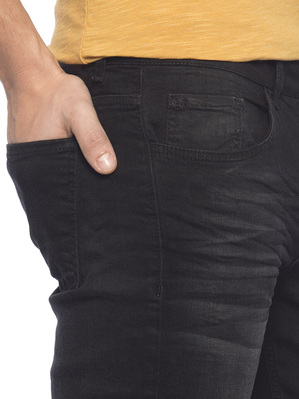 Siyah  Rodeo Jean Pantolon-3