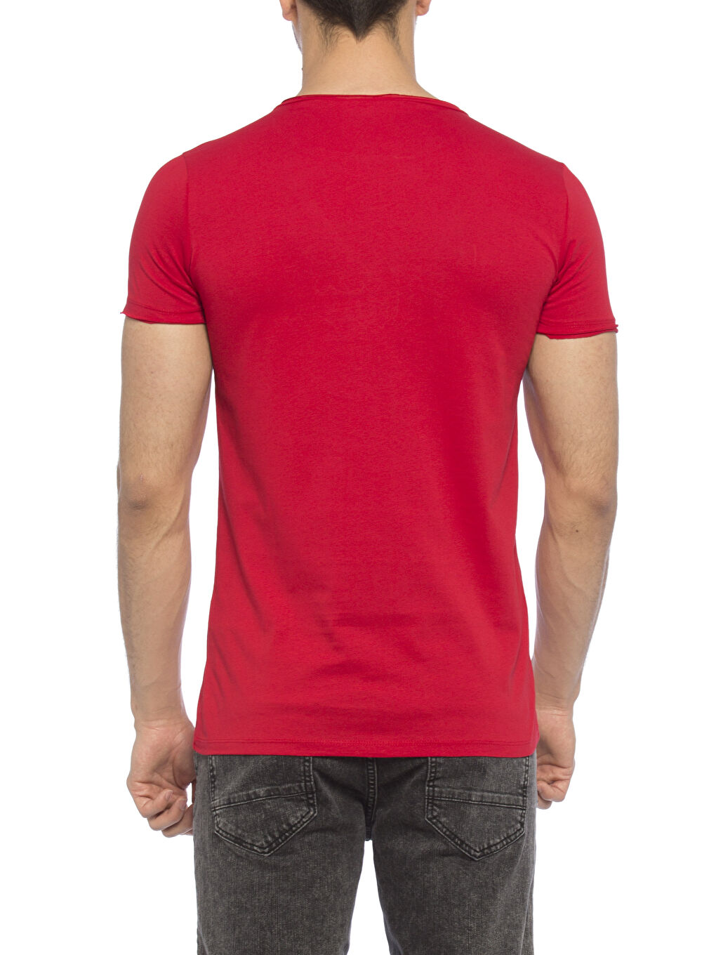 T-shirt ROUGE Homme-1