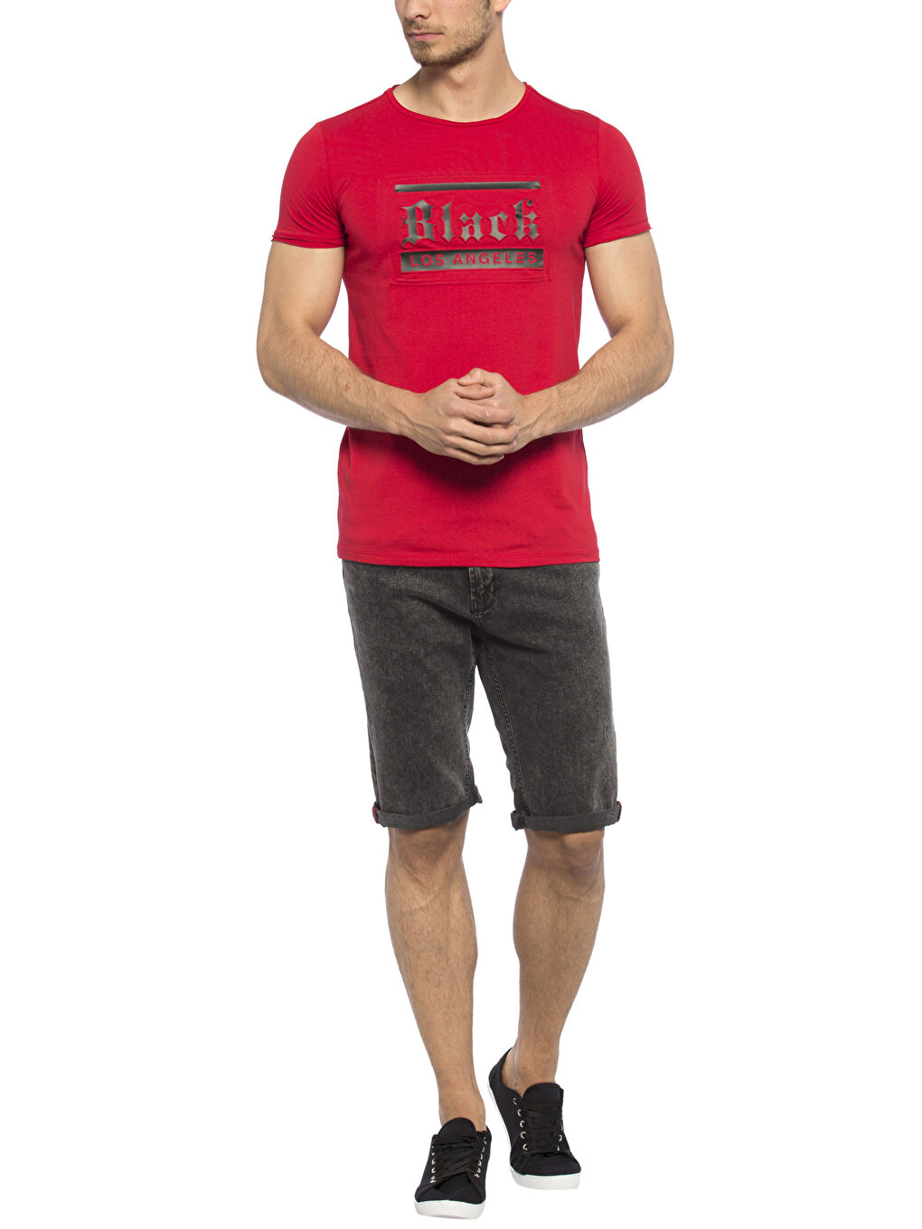 T-shirt ROUGE Homme-2