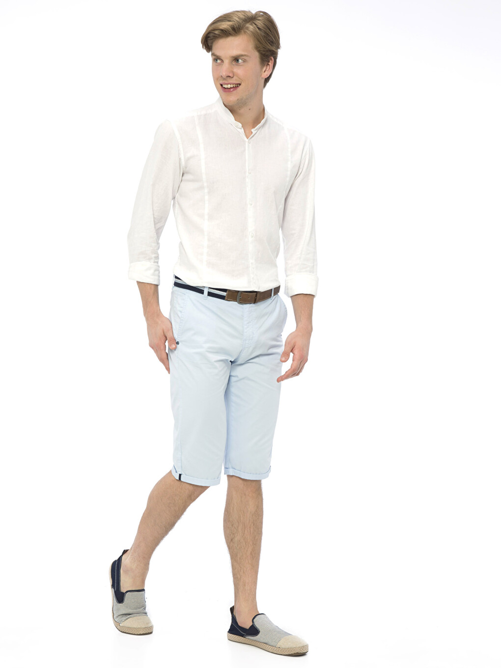 Man Blue Shorts-2