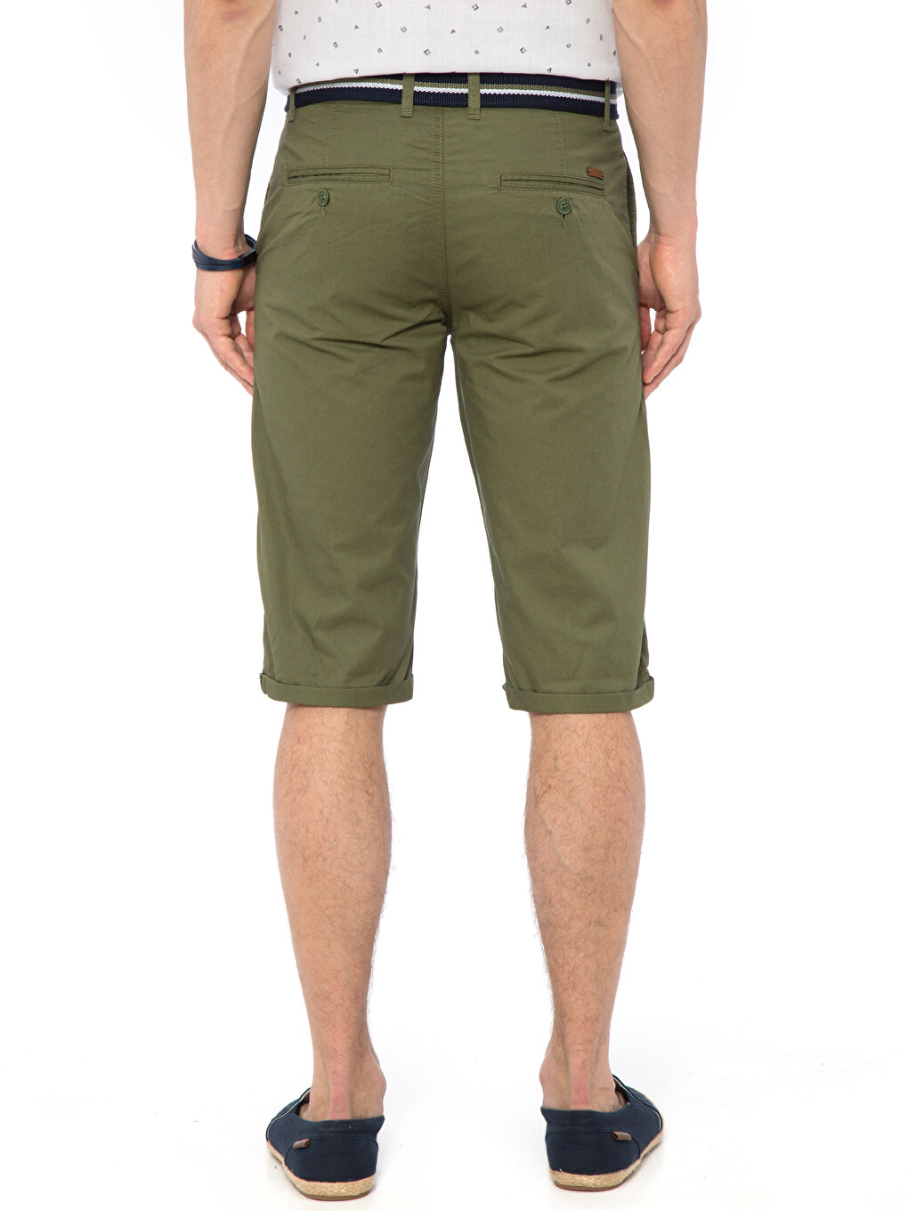 Man Green Shorts-1