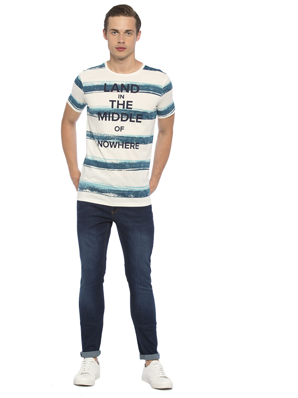 XSIDE Mann WEISS T-Shirt -7YK042Z8-J5F