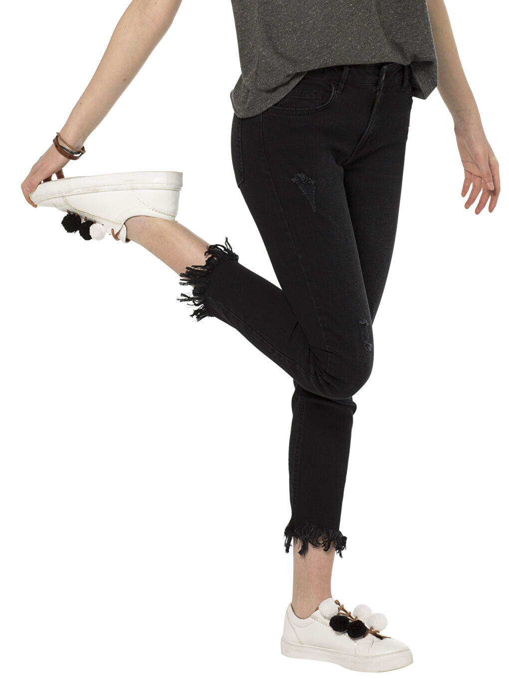 Siyah Mercury Skinny Fit Kadın Jean Pantolon