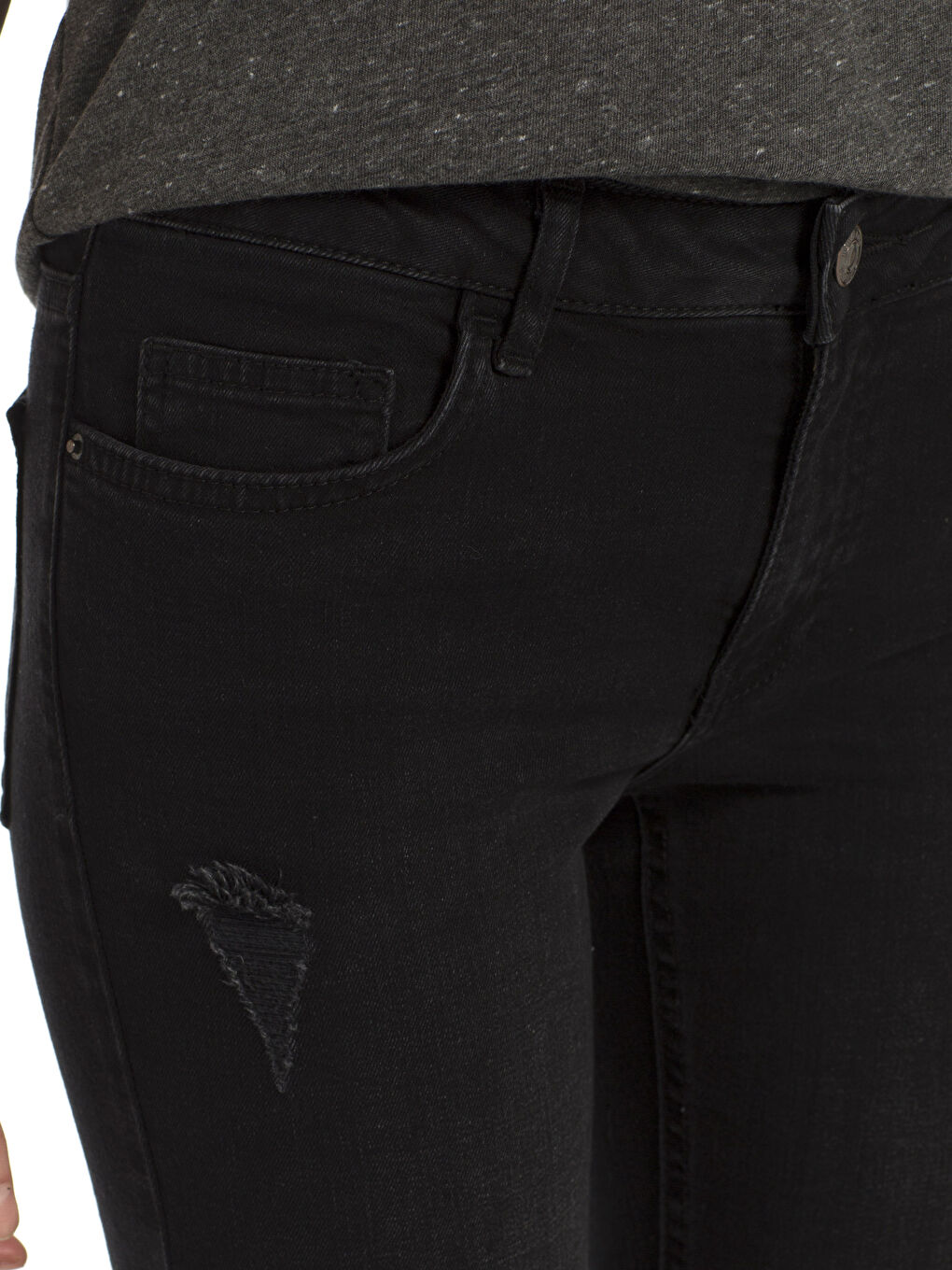 Siyah Mercury Skinny Fit Kadın Jean Pantolon-3