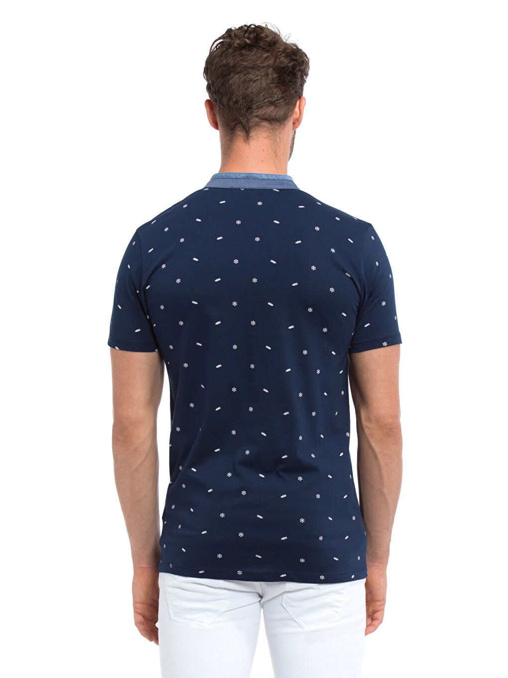 Soluk Lacivert Tişört-1