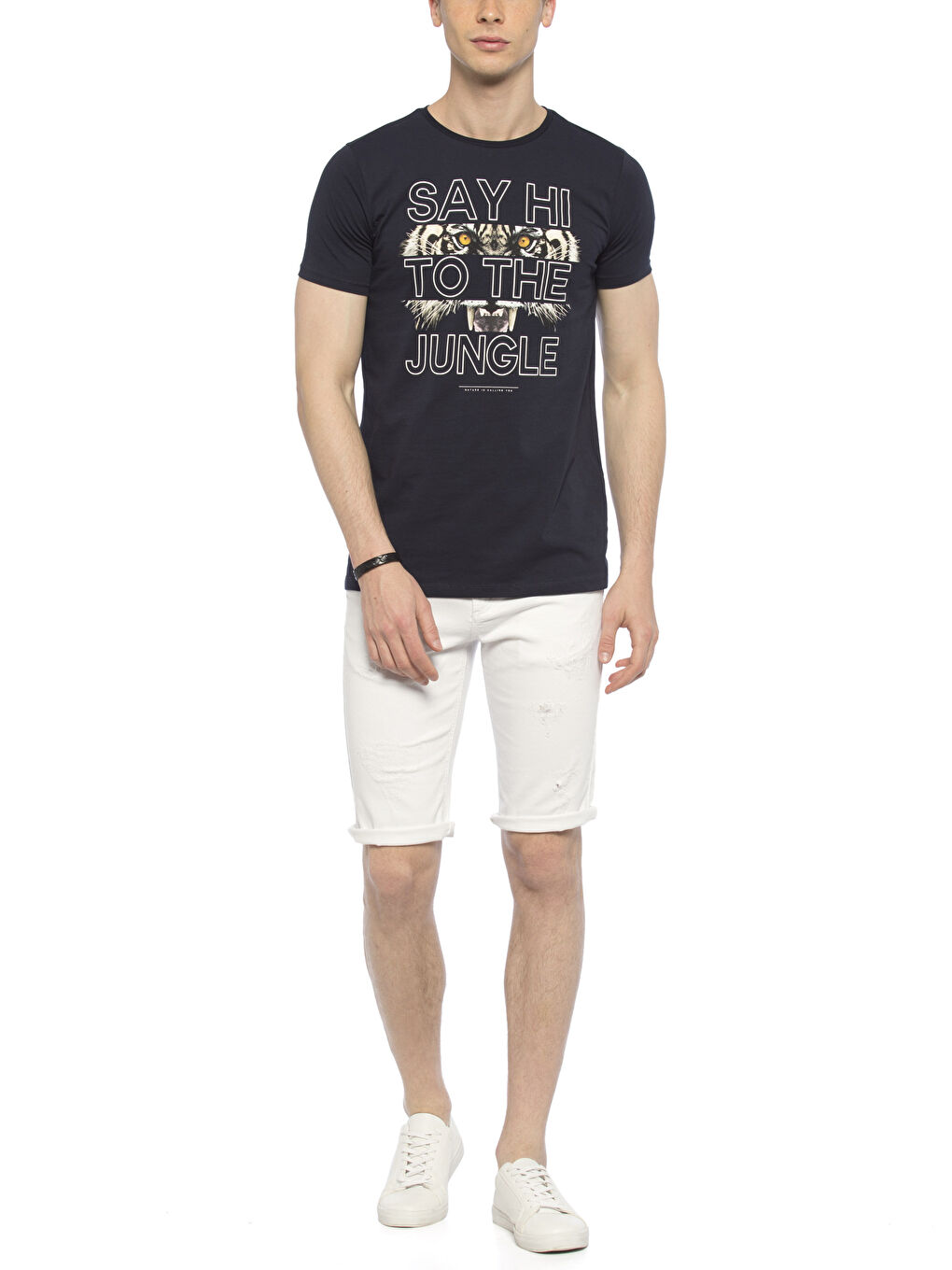 Beyaz Rodeo Jean Şort-2