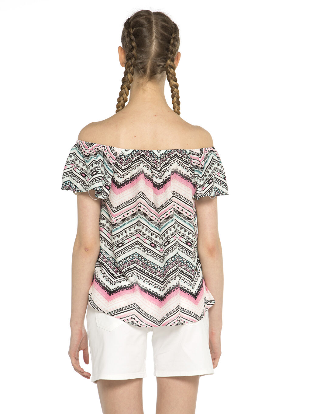 Siyah Baskılı Bluz-2