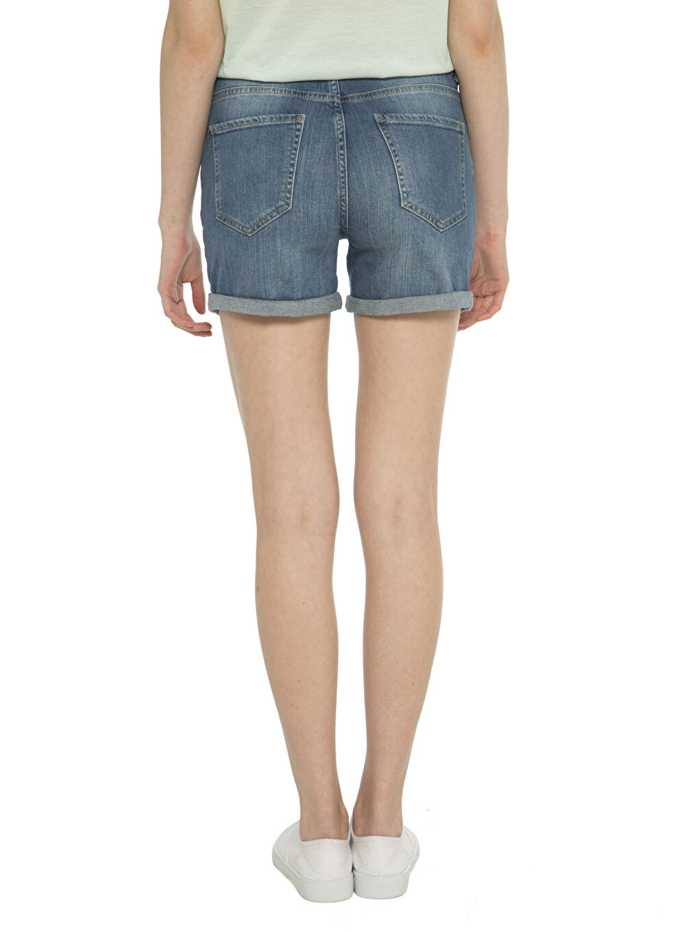 LCW Vision Woman INDIGO Denim Shorts -7YB221Z8-507