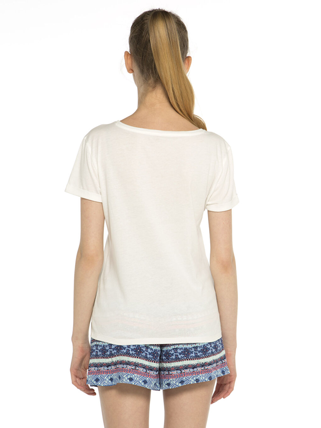 Woman ECRU T-Shirt-2