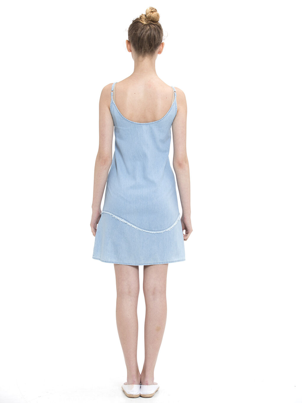 Açık İndigo Rodeo Jean Elbise-1