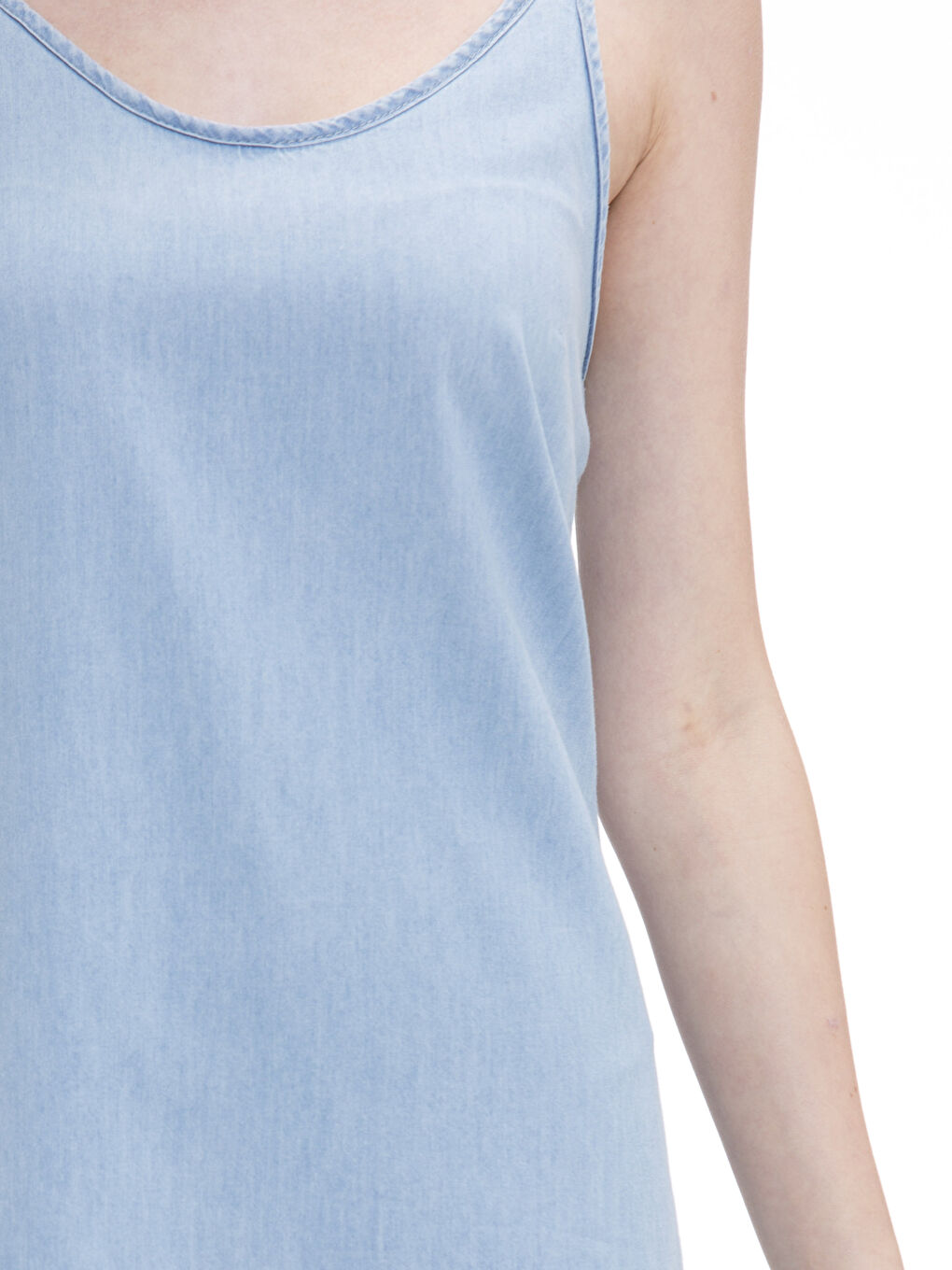 Açık İndigo Rodeo Jean Elbise-2