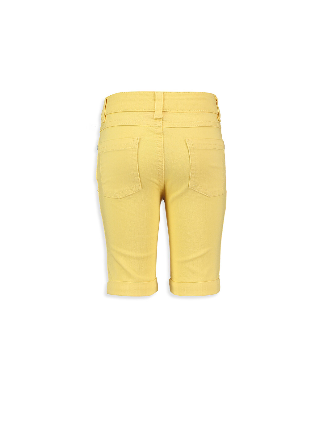 Girl Yellow Shorts-1