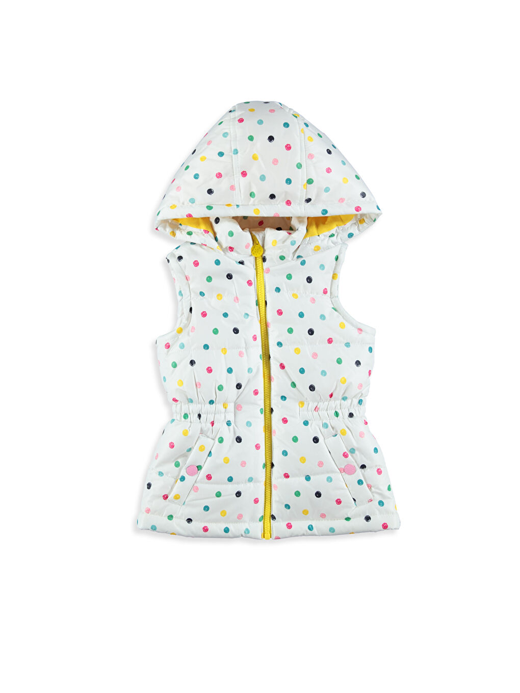 Ekru Baskılı Yelek