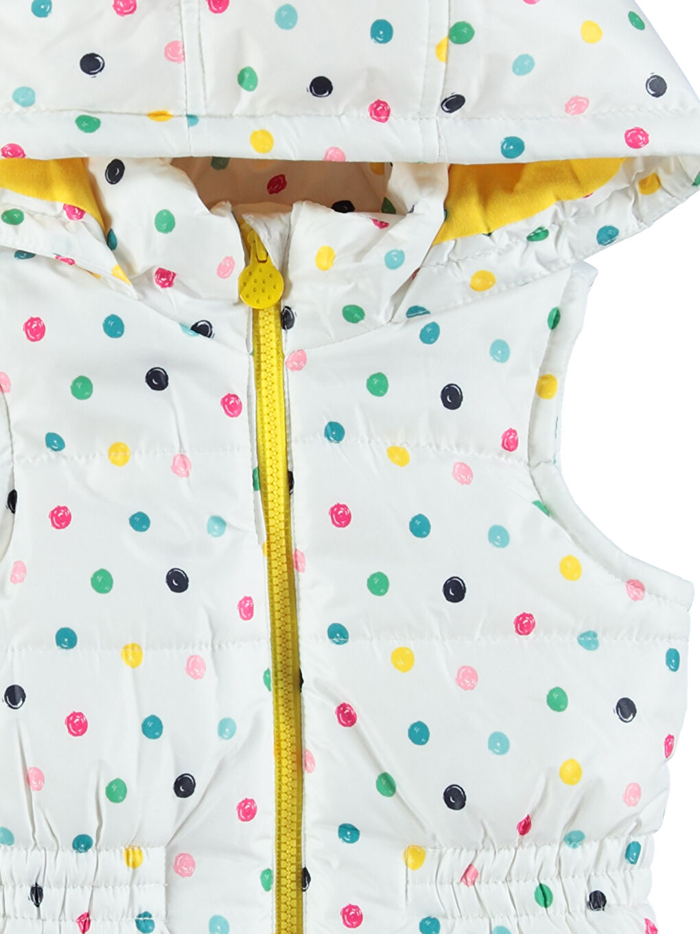 Ekru Baskılı Yelek-1