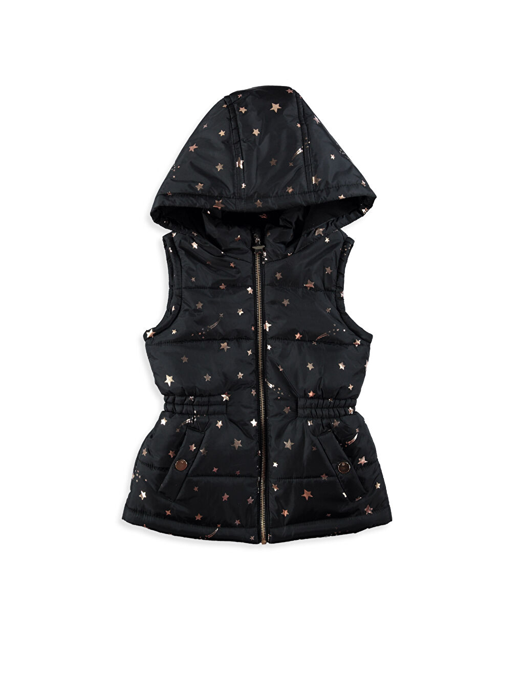 Siyah Baskılı Yelek