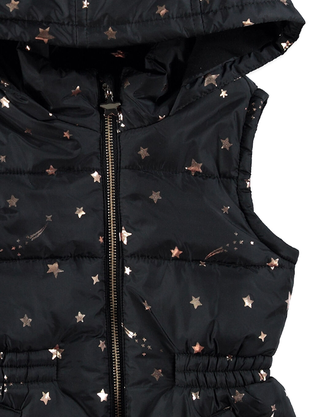 Siyah Baskılı Yelek-1