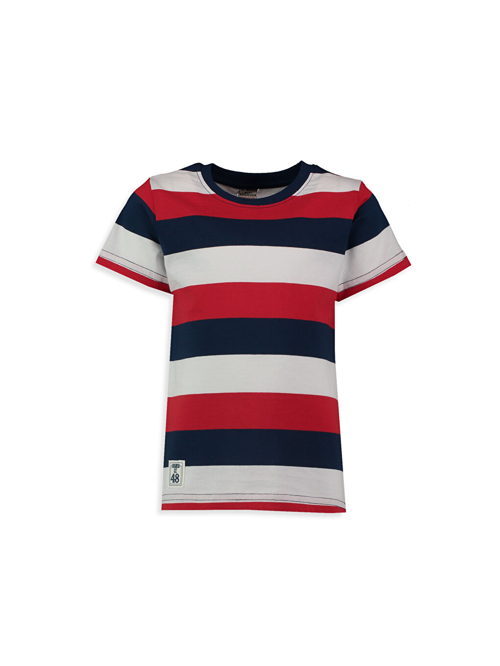 Lacivert Çizgili Tişört