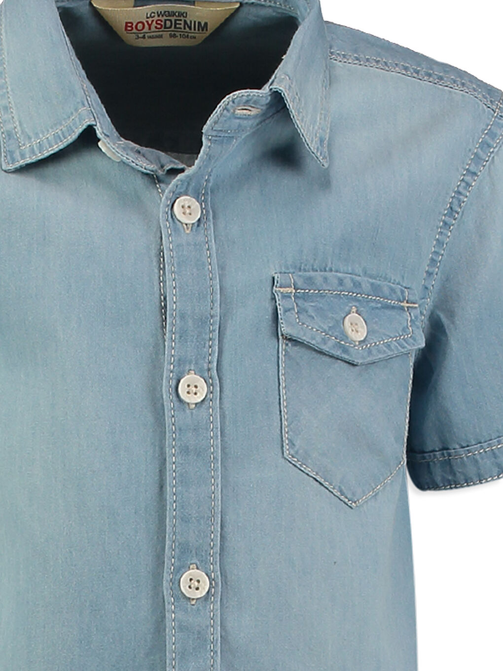 LCW Kids Unisex INDIGO Denim Shirt -7Y1564Z4-311