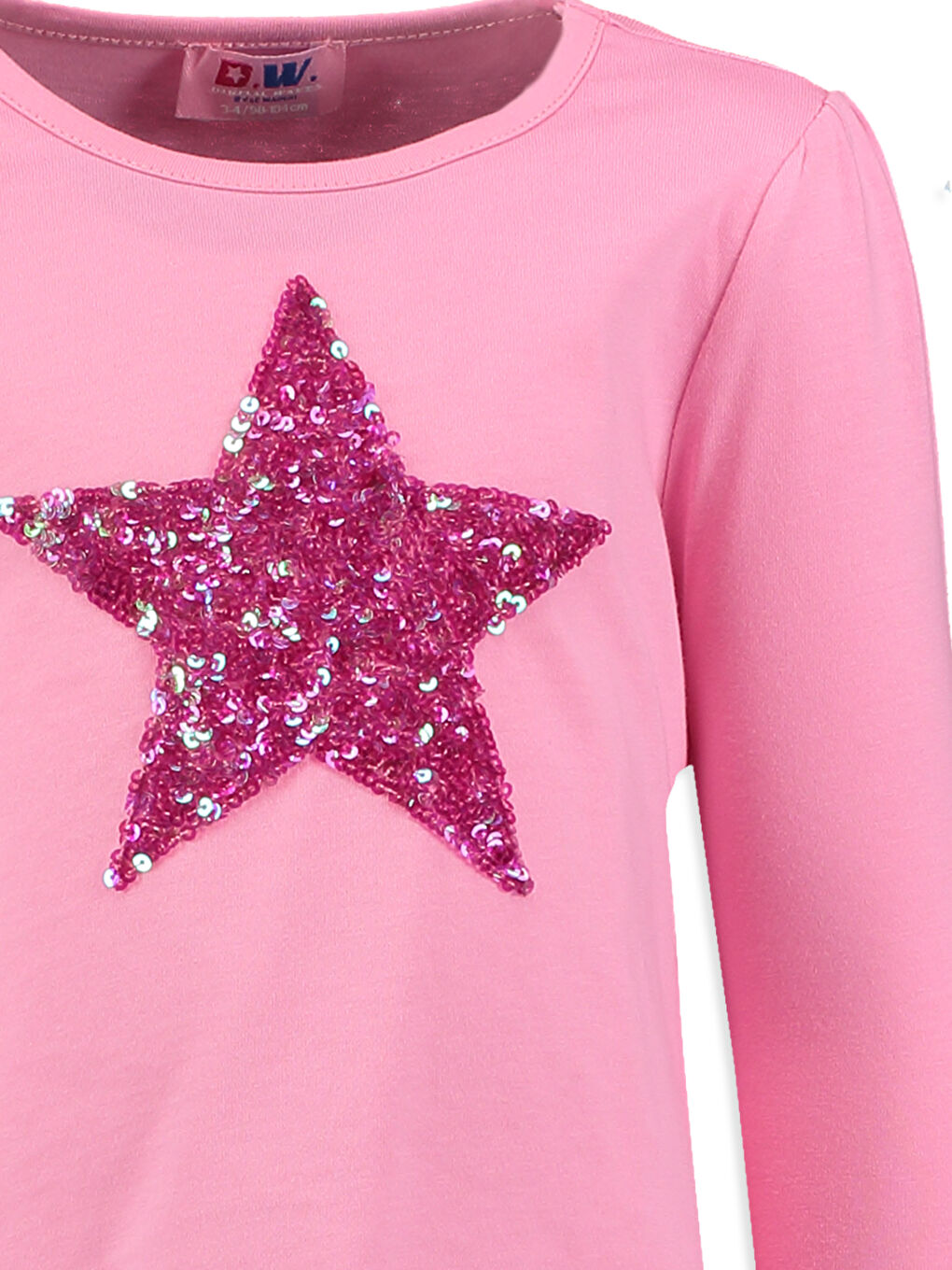 LCW Kids Girl PINK T-Shirt -7Y1872Z4-GA5