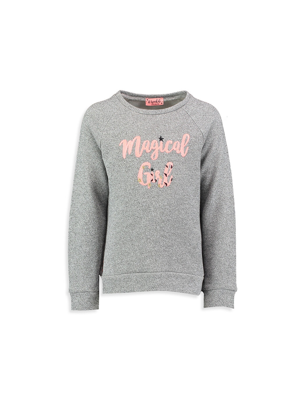 LCW Kids Girl BLACK Sweatshirt -7Y1957Z4-CVL