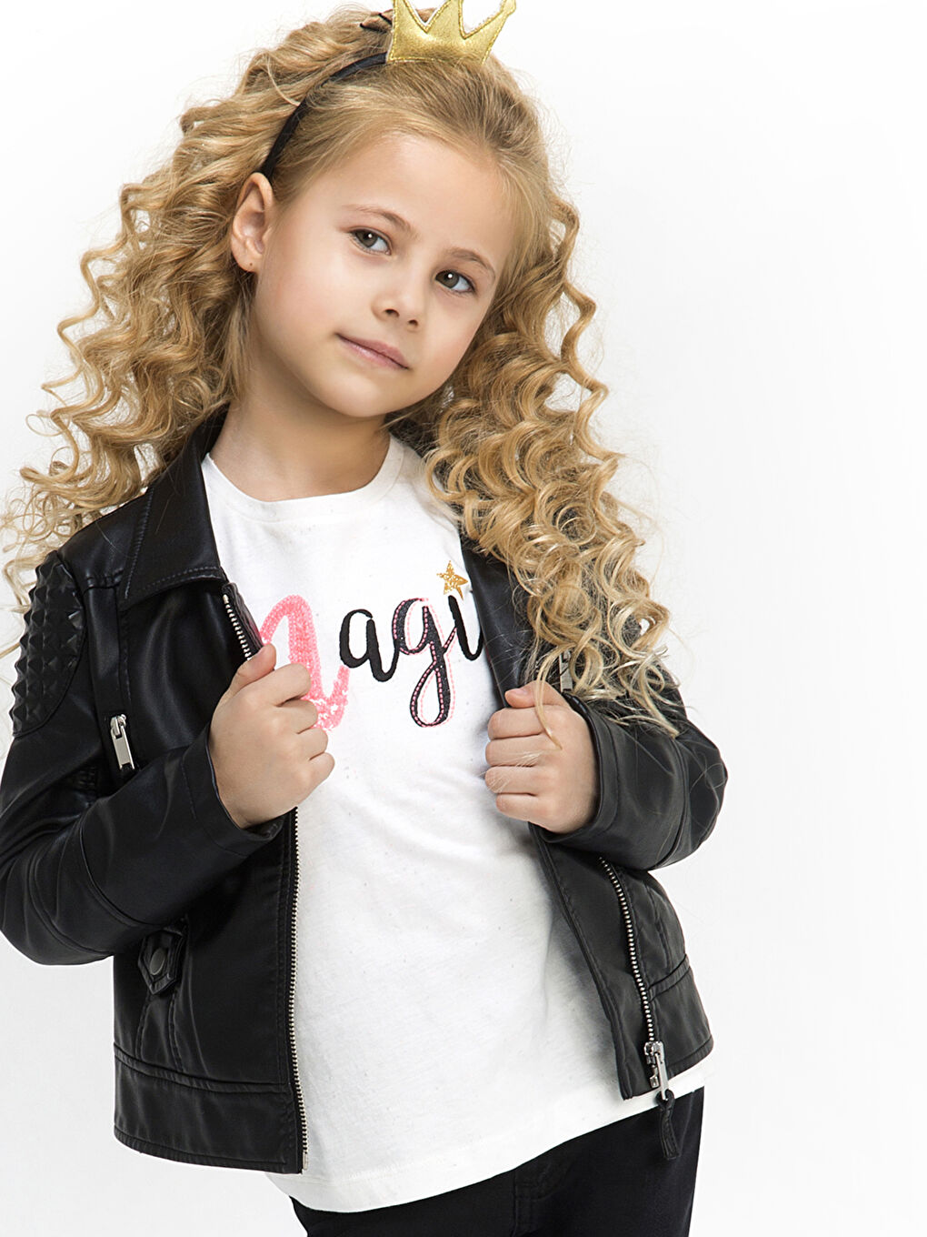 Mädchen ECRU T-Shirt