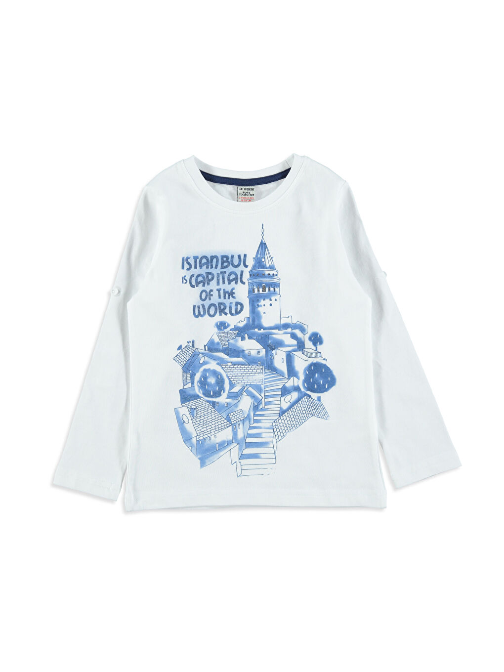 LCW Kids Unisex WEISS T-Shirt -7Y2662Z4-JYX