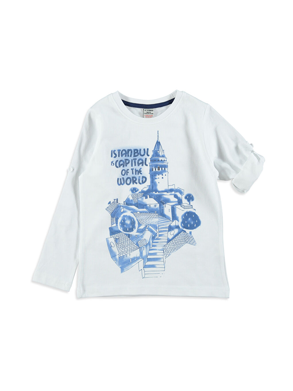 LCW Kids Unisex WEISS T-Shirt -7Y2662Z4-JYX