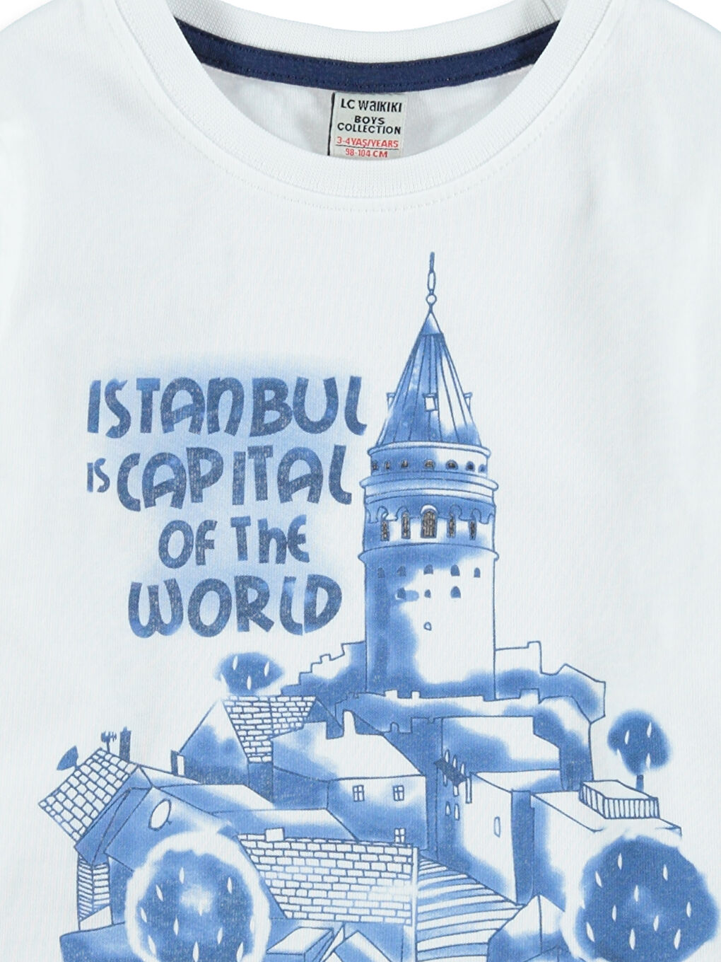 LCW Kids Unisex WEISS T-Shirt -7Y2662Z4-JYX
