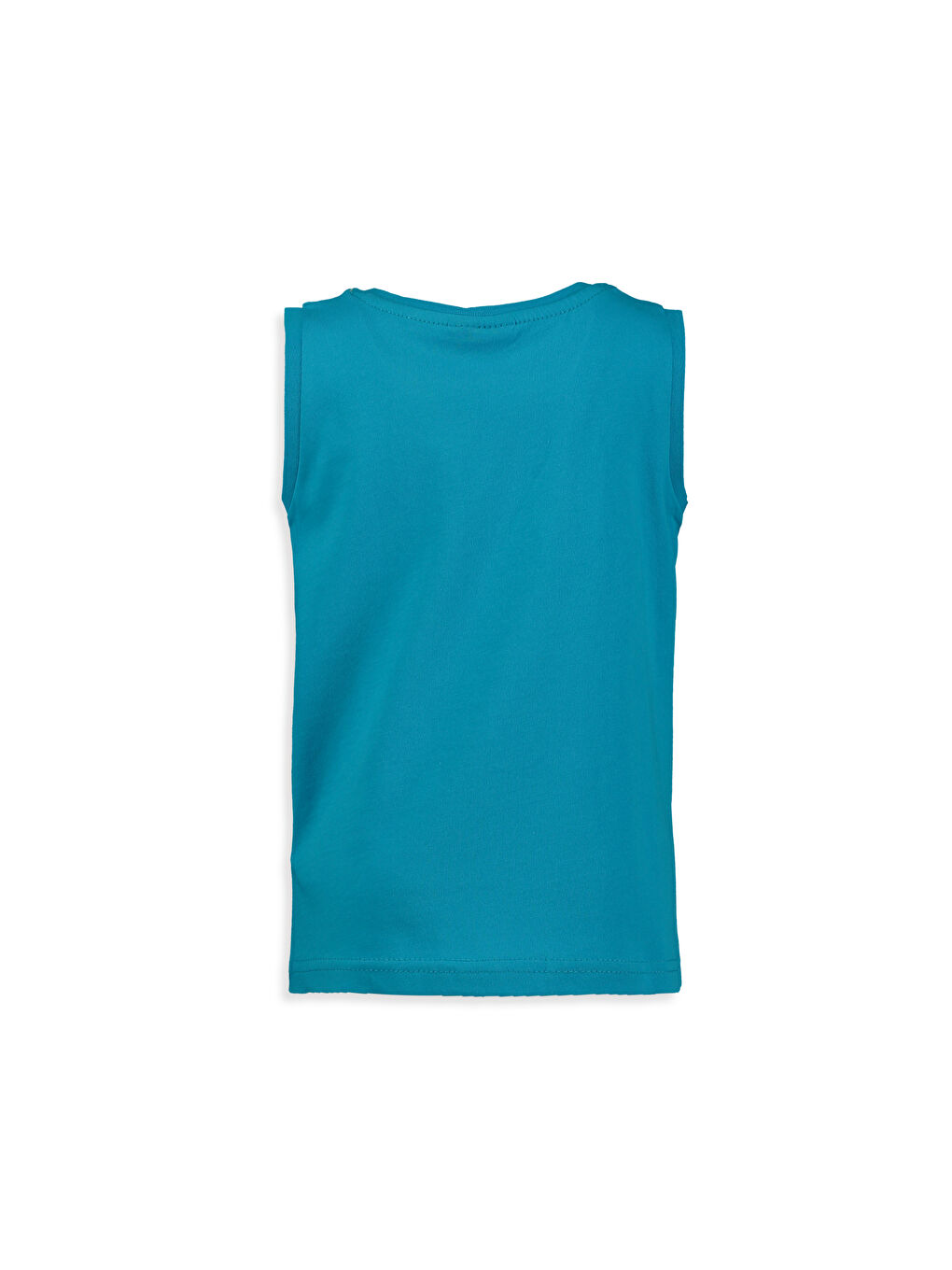 Boy Olive Printed Cotton Tank Tops-1