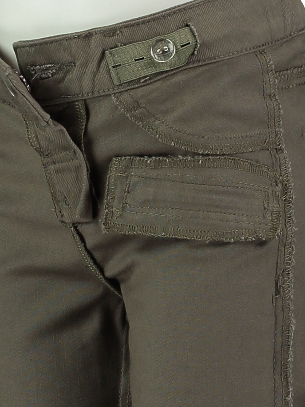 LCW Kids Girl KHAKI Trousers -7Y3546Z4-K3J