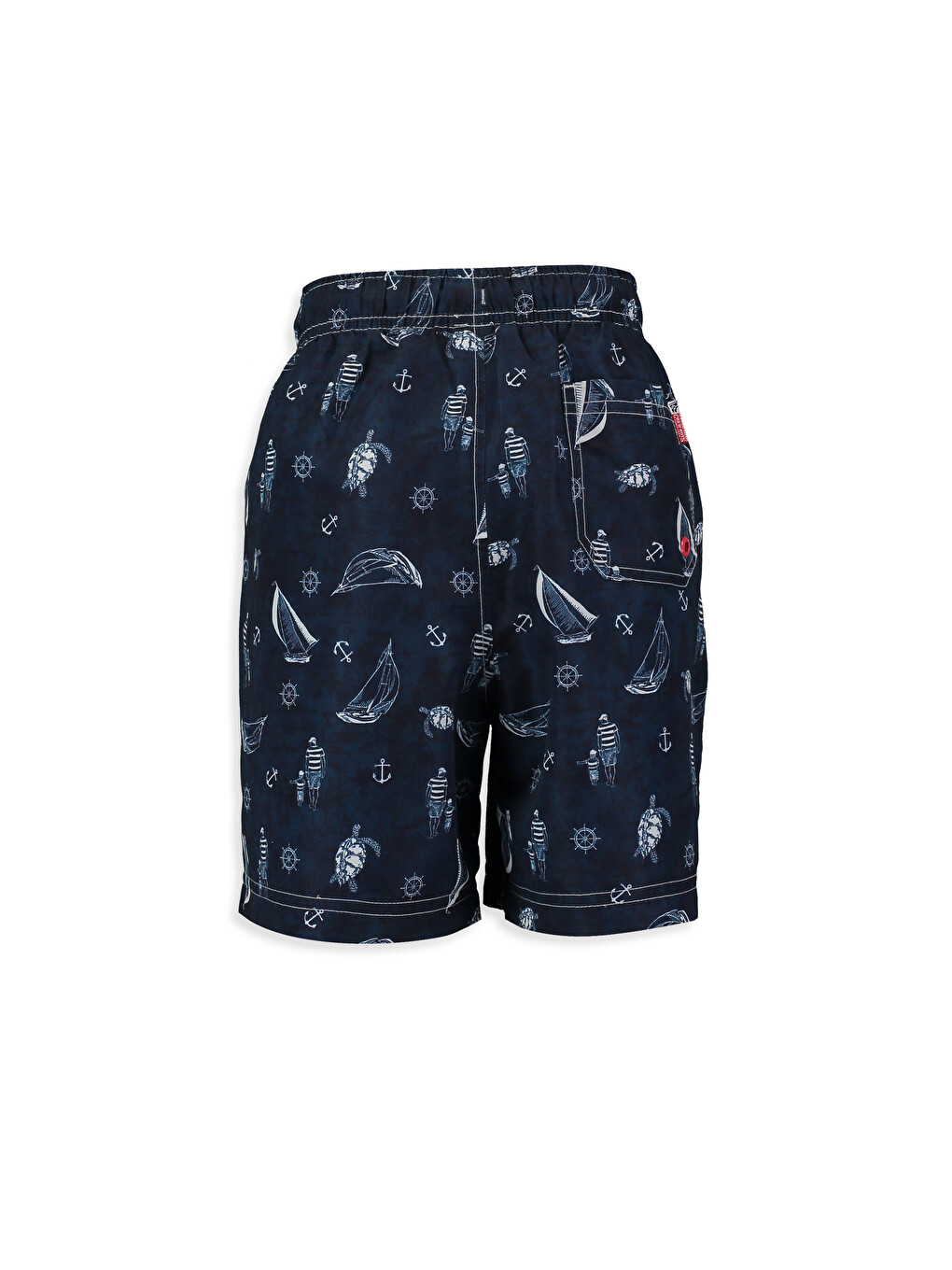 Unisex Navy Swimming Shorts-1