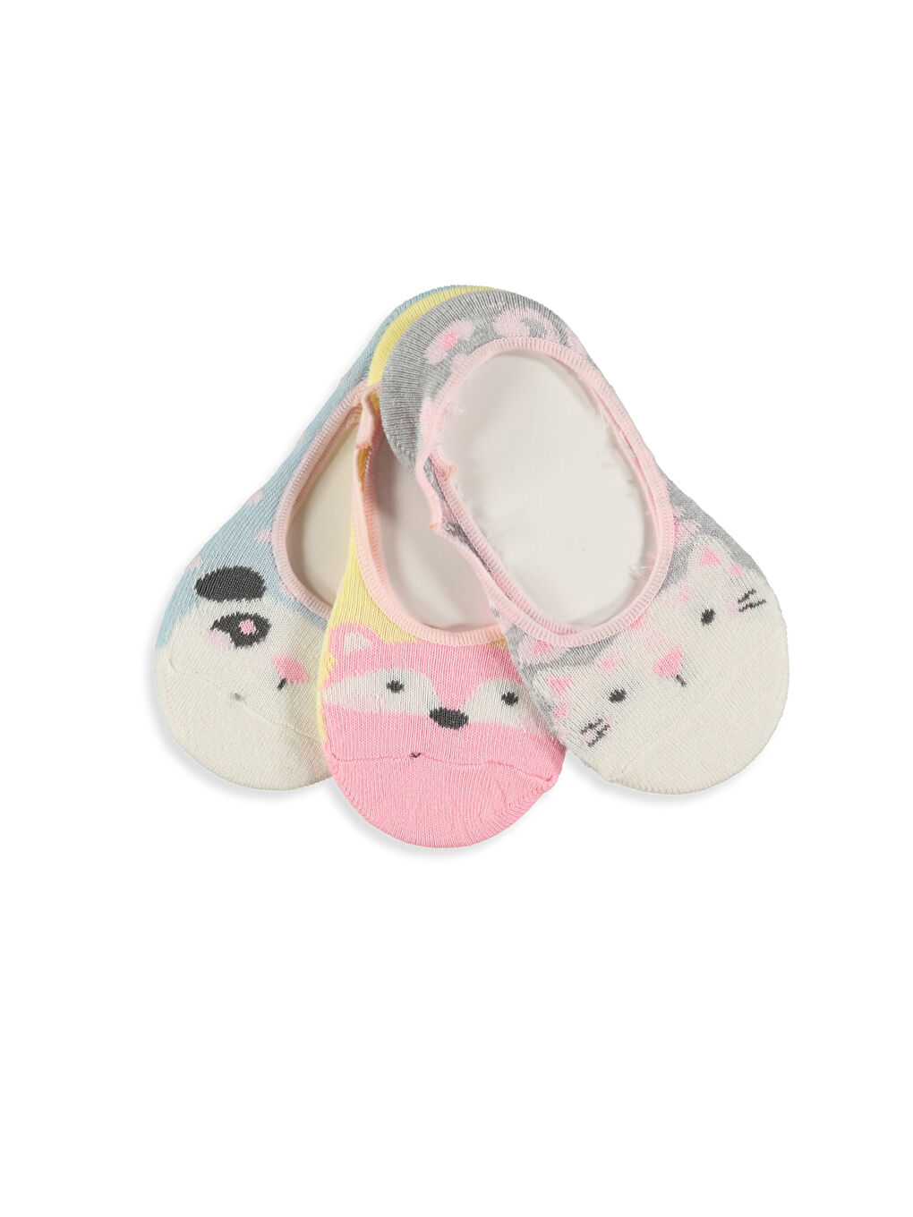 Karışık Renk İpliği Boyalı Babet Çorap-1