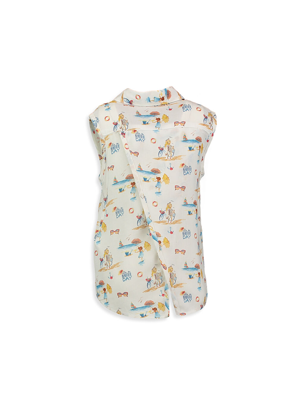 LCW Kids Girl ECRU Shirt -7Y4354Z4-713
