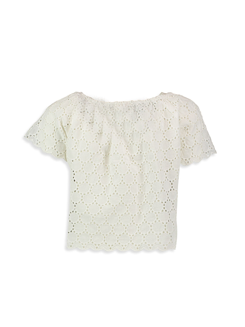 LCW Kids Girl ECRU Blouse -7Y4491Z4-FDU