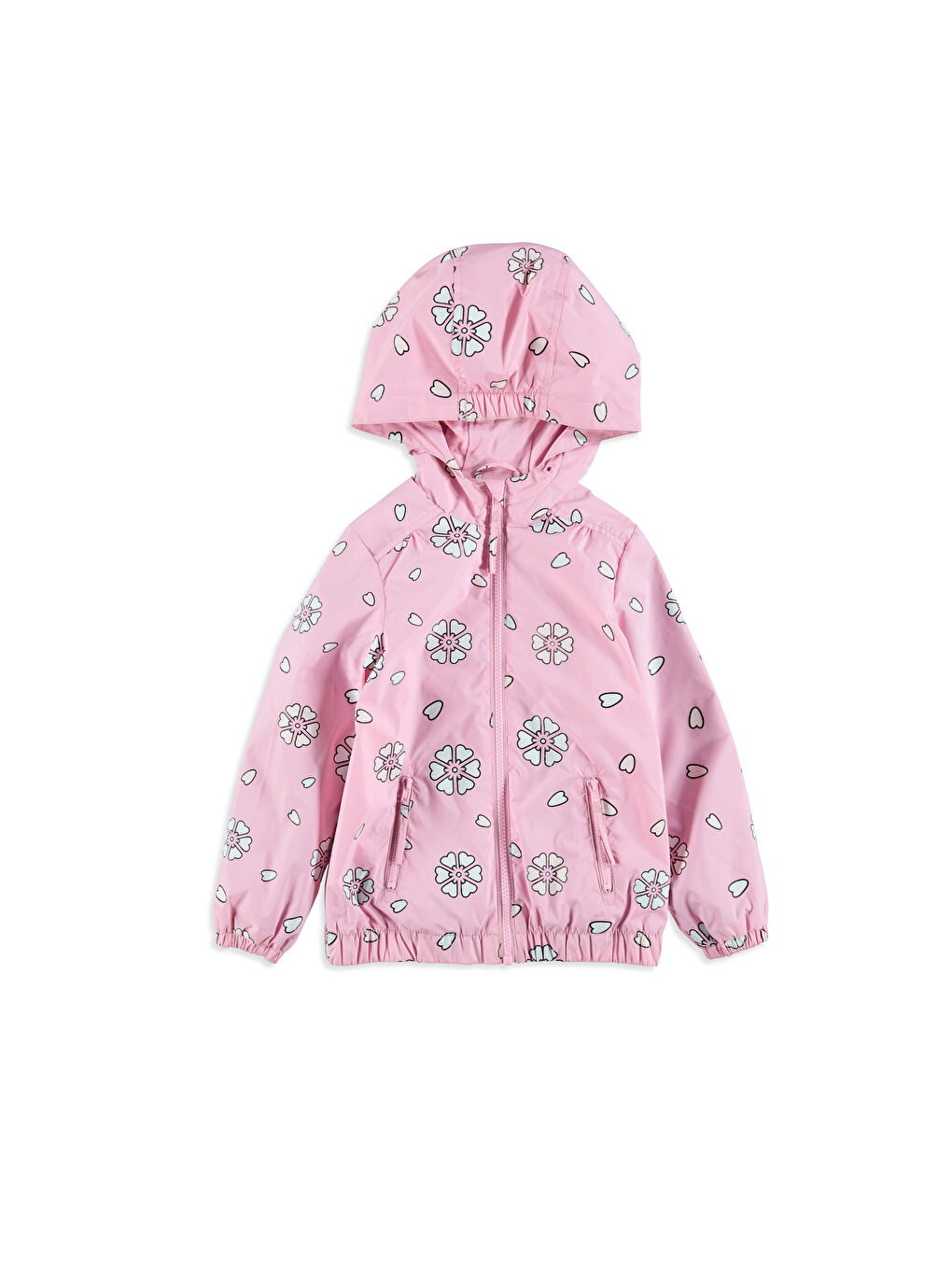 Pembe Baskılı Mont