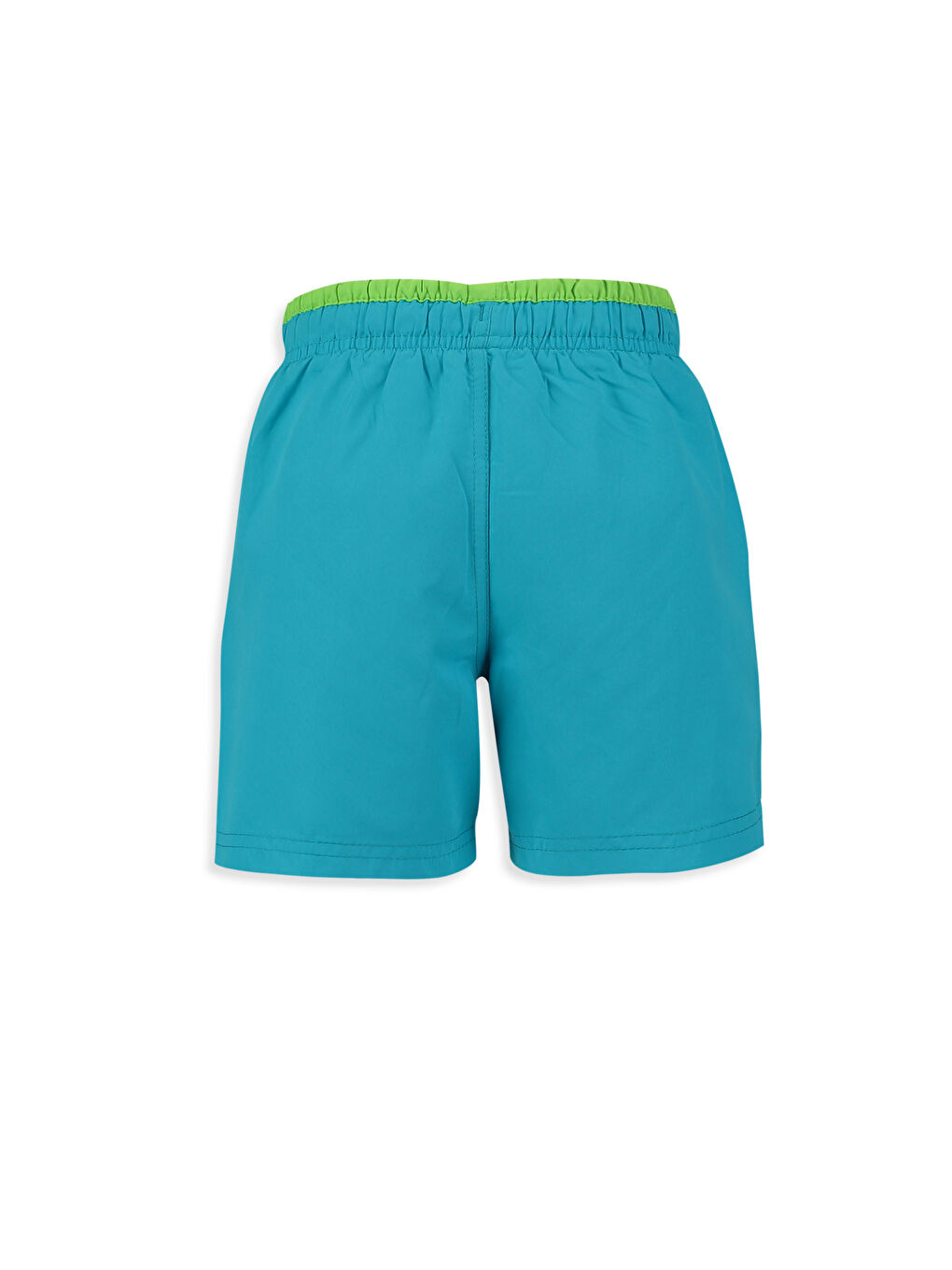 Mavi Baskılı Yüzme Şort-1