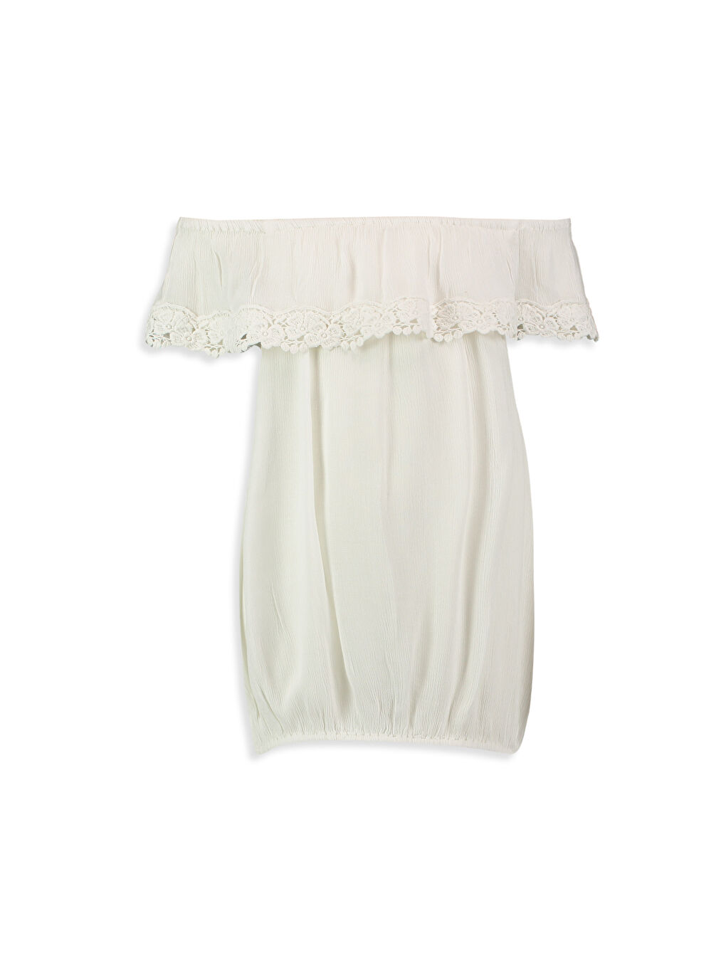 LCW Kids Girl ECRU Blouse -7Y6119Z4-FDH