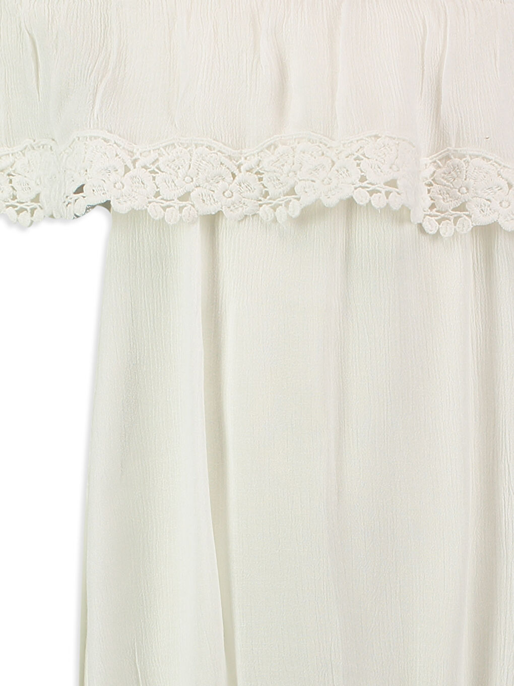 LCW Kids Girl ECRU Blouse -7Y6119Z4-FDH