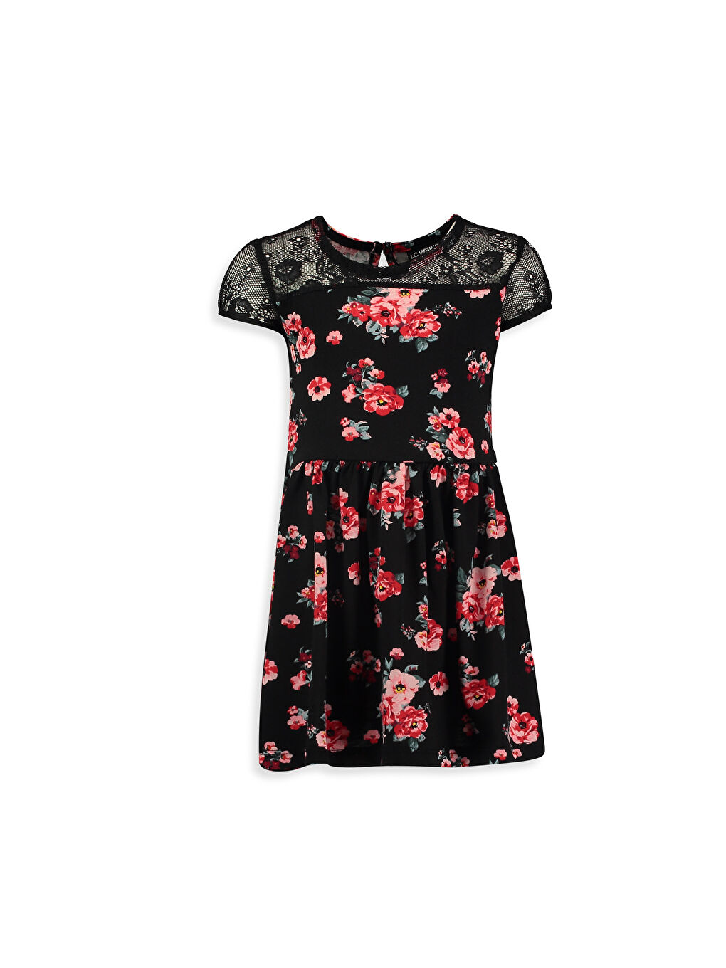 LCW Kids Girl BLACK Dress -7Y9695Z4-760