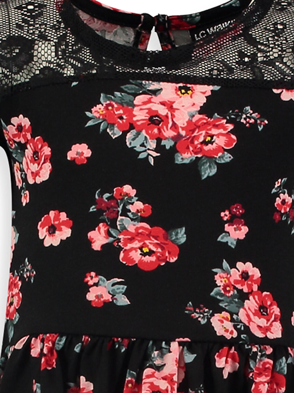 LCW Kids Girl BLACK Dress -7Y9695Z4-760