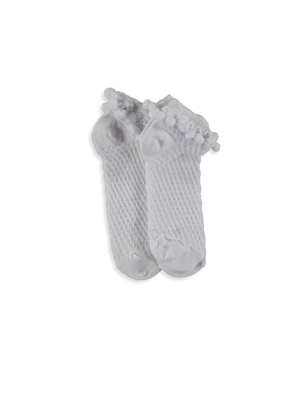 Optik Beyaz Patik Çorap-1