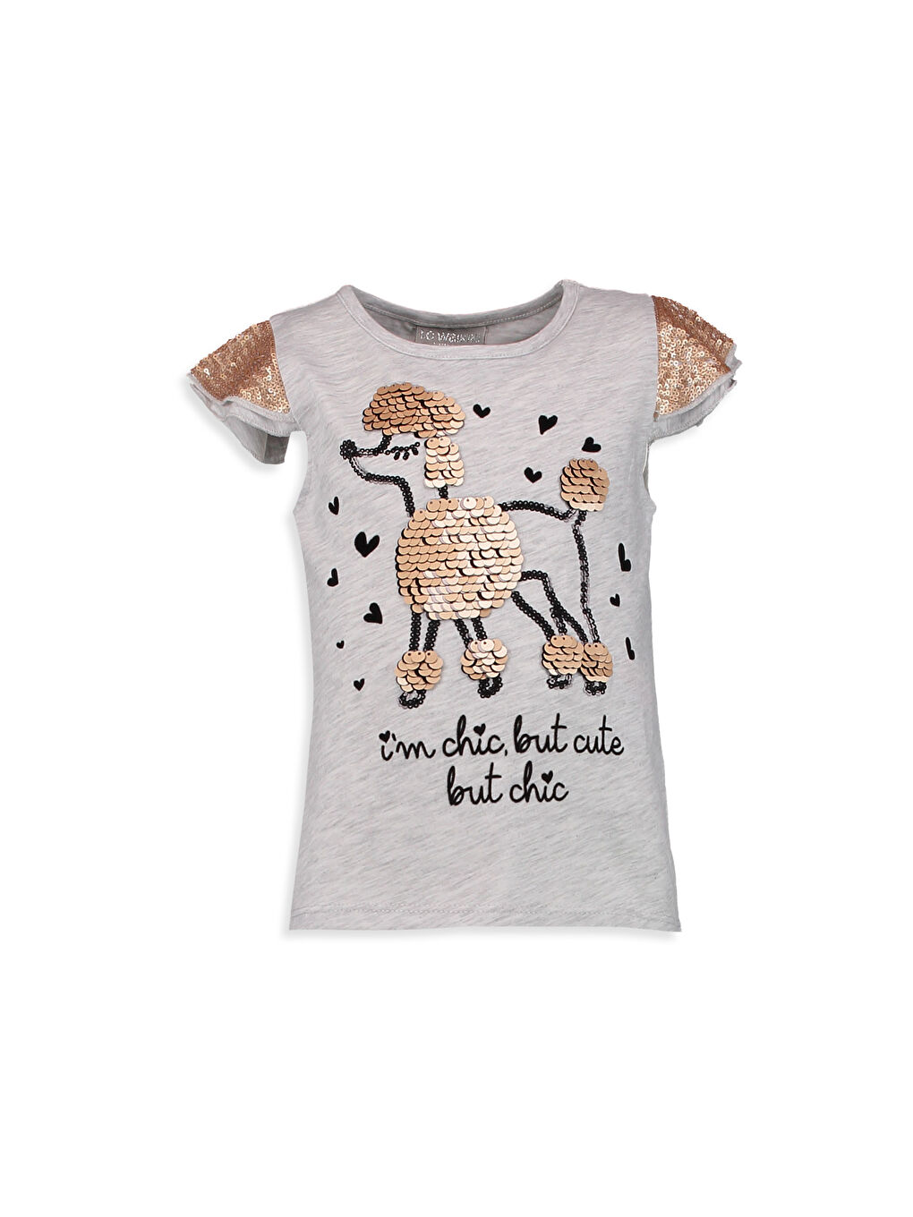 LCW Kids Girl WHITE T-Shirt -7YJ730Z4-847