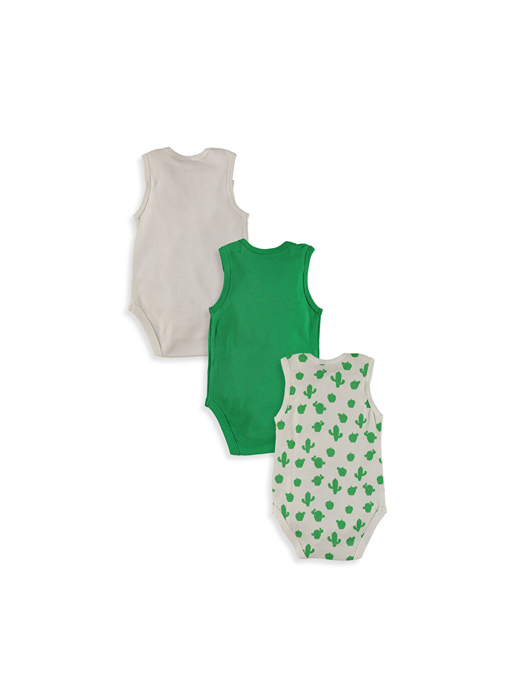 Beyaz Çıtçıtlı Body 3'lü-1