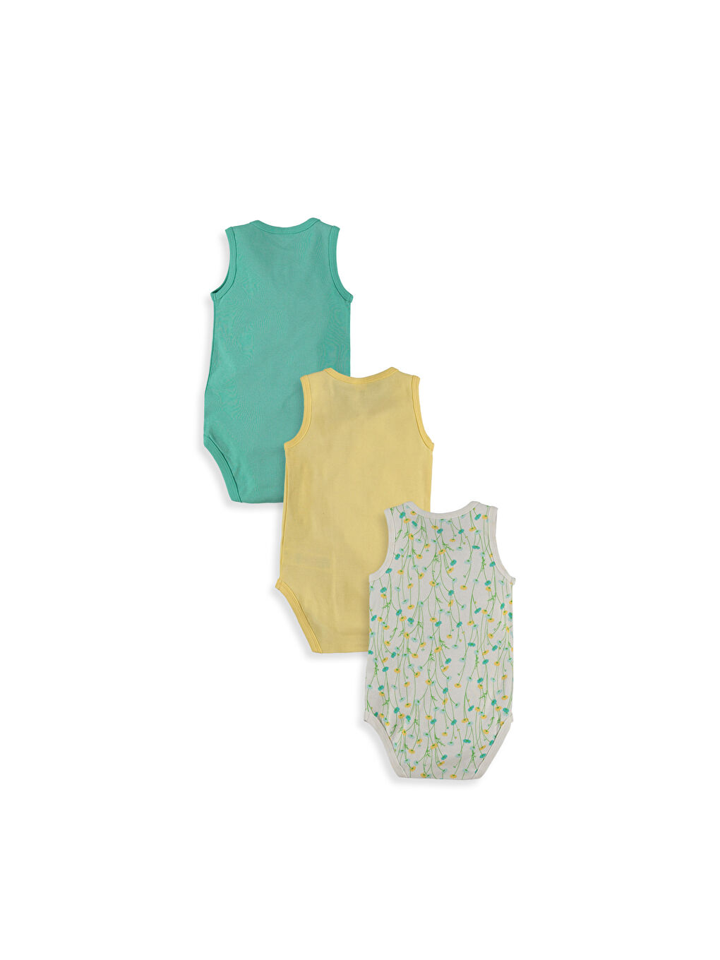 Yeşil Çıtçıtlı Body 3'lü-1