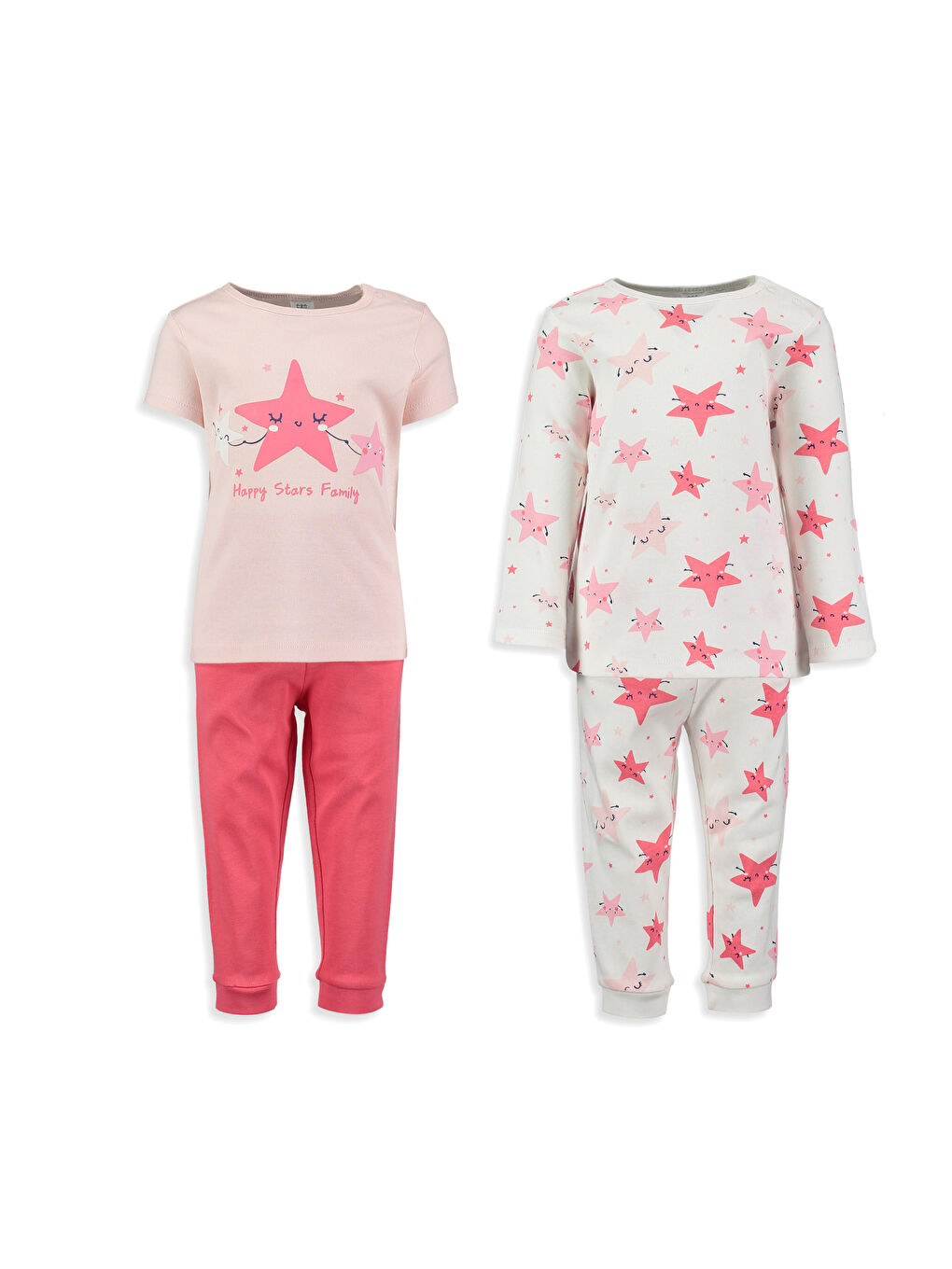 LCW baby Baby-Mädchen ROSA Pyjama-Set -7Y0327Z1-FUG