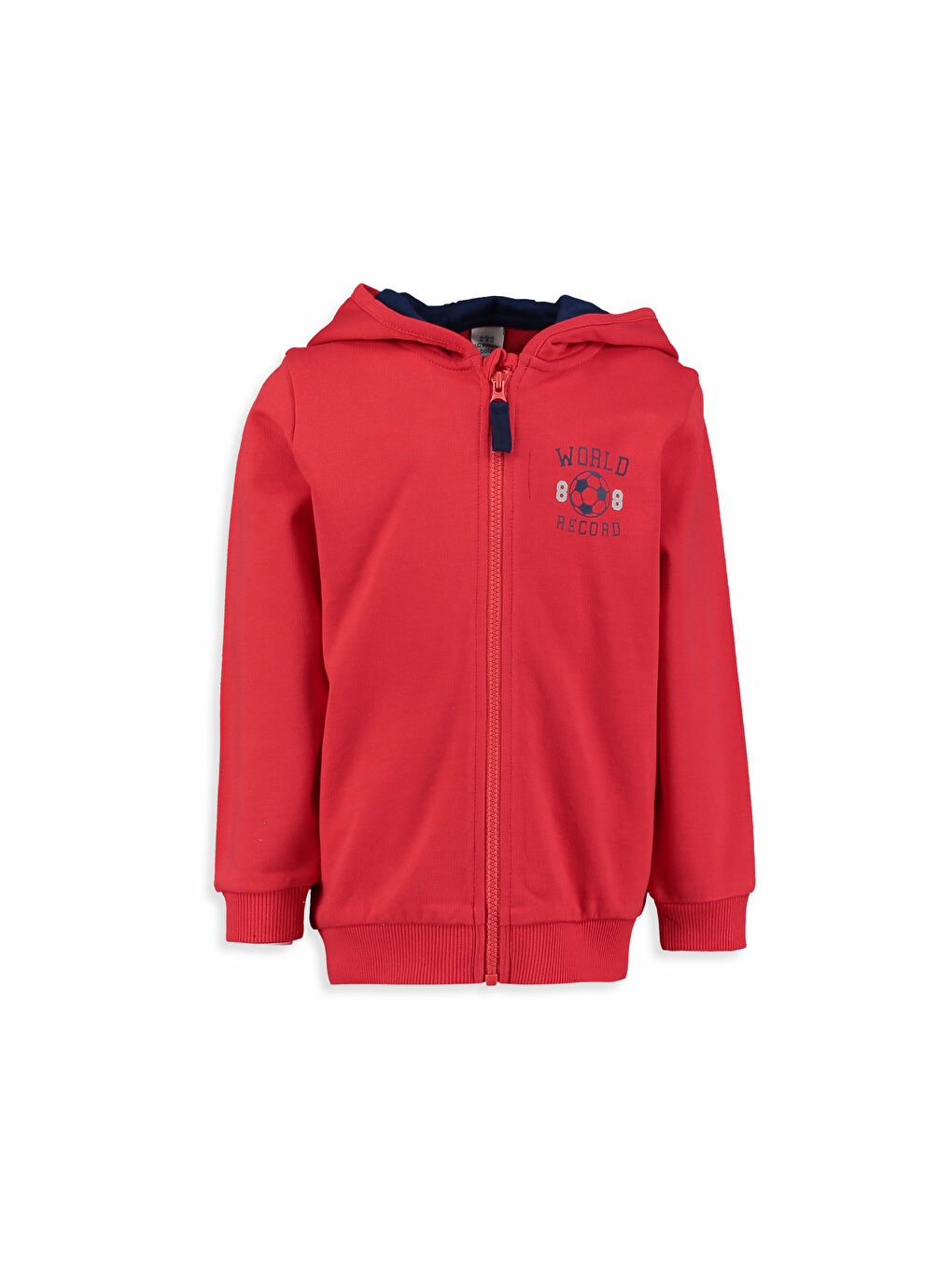 سويت شيرت بسحاب أحمر للجنسين