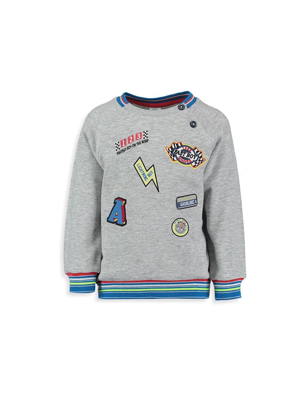 LCW baby Unisex GREY Sweatshirt -7Y1512Z1-F8Y